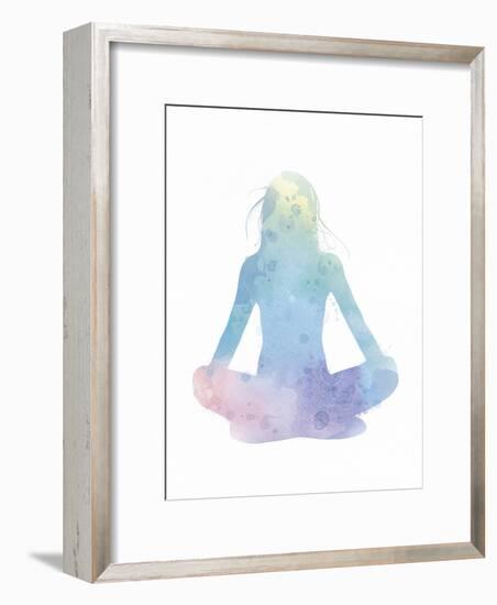 Sukhasana - Meditate-Sasha Blake-Framed Art Print
