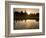 Sukhothai Ruins and Sunset Reflected in Lotus Pond, Thailand-Gavriel Jecan-Framed Photographic Print