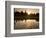 Sukhothai Ruins and Sunset Reflected in Lotus Pond, Thailand-Gavriel Jecan-Framed Photographic Print