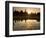 Sukhothai Ruins and Sunset Reflected in Lotus Pond, Thailand-Gavriel Jecan-Framed Photographic Print