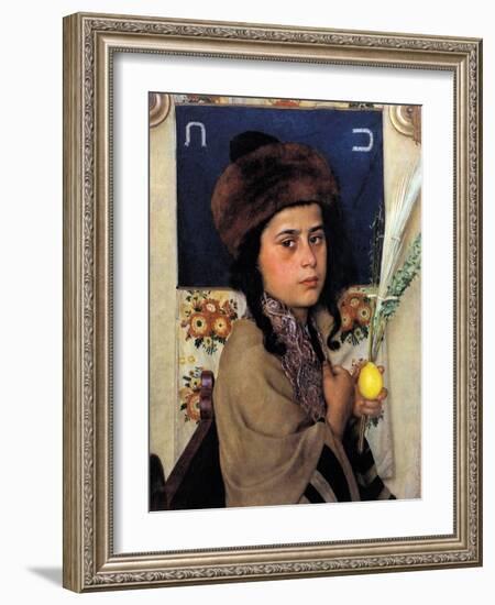 Sukkoth-Isidor Kaufmann-Framed Art Print