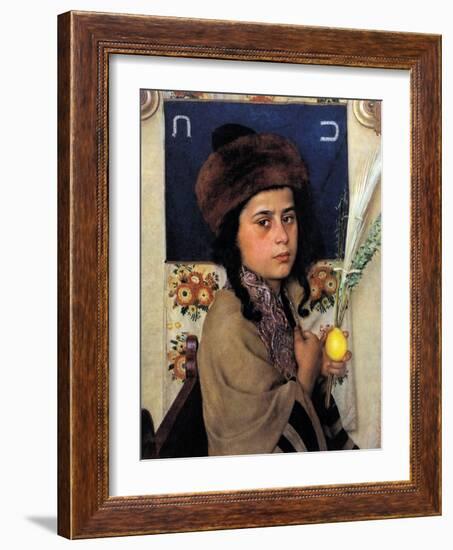 Sukkoth-Isidor Kaufmann-Framed Art Print