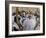 Sukot Festival, Jews in Prayer Shawls Holding Lulav and Etrog, Praying by the Western Wall, Israel-Eitan Simanor-Framed Photographic Print