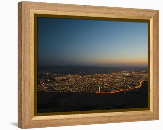 Sulaymaniyah at Night, Iraq, Middle East-Mark Chivers-Framed Premier Image Canvas