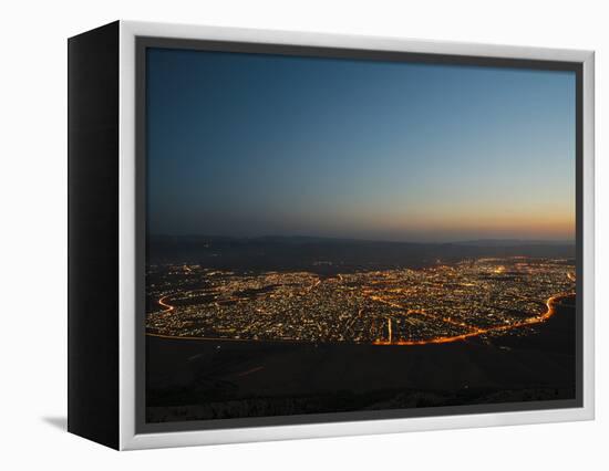 Sulaymaniyah at Night, Iraq, Middle East-Mark Chivers-Framed Premier Image Canvas