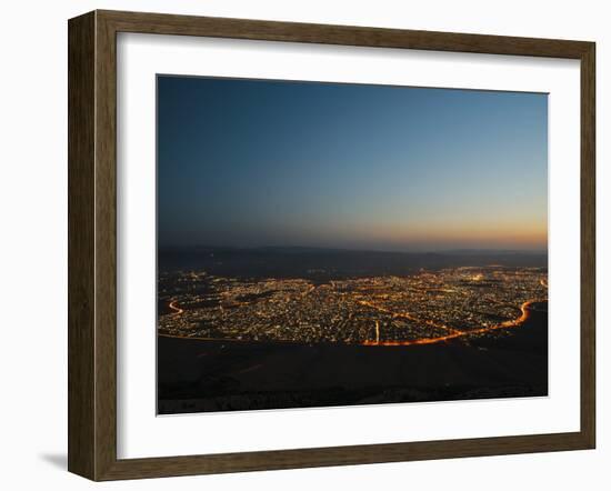 Sulaymaniyah at Night, Iraq, Middle East-Mark Chivers-Framed Photographic Print