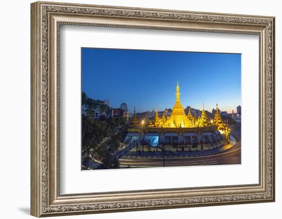 Sule Paya (Sule Pagoda), Yangon (Rangoon), Myanmar (Burma), Asia-Christian Kober-Framed Photographic Print