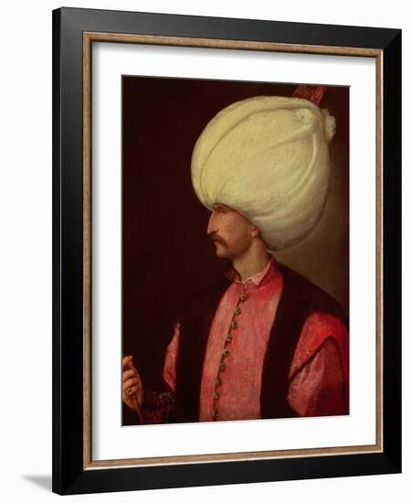 Suleiman II, Sultan of Turkey (1641-91)-null-Framed Giclee Print