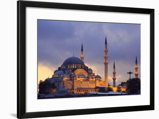 Suleymaniye Mosque, Eminonuand Bazaar District, Istanbul, Turkey, Europe-Richard Cummins-Framed Photographic Print