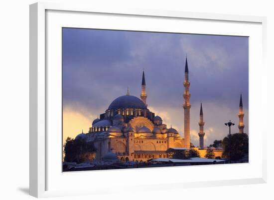 Suleymaniye Mosque, Eminonuand Bazaar District, Istanbul, Turkey, Europe-Richard Cummins-Framed Photographic Print