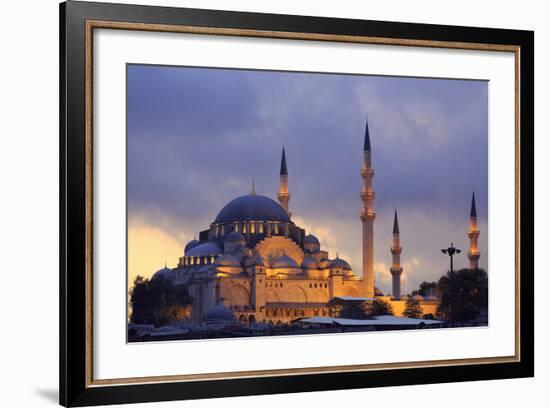 Suleymaniye Mosque, Eminonuand Bazaar District, Istanbul, Turkey, Europe-Richard Cummins-Framed Photographic Print