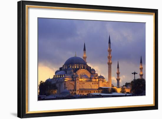 Suleymaniye Mosque, Eminonuand Bazaar District, Istanbul, Turkey, Europe-Richard Cummins-Framed Photographic Print