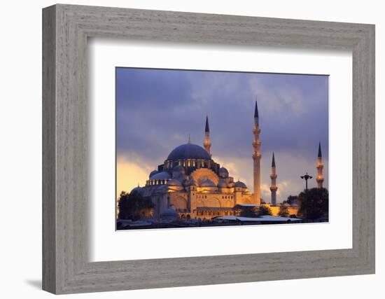 Suleymaniye Mosque, Eminonuand Bazaar District, Istanbul, Turkey, Europe-Richard Cummins-Framed Photographic Print