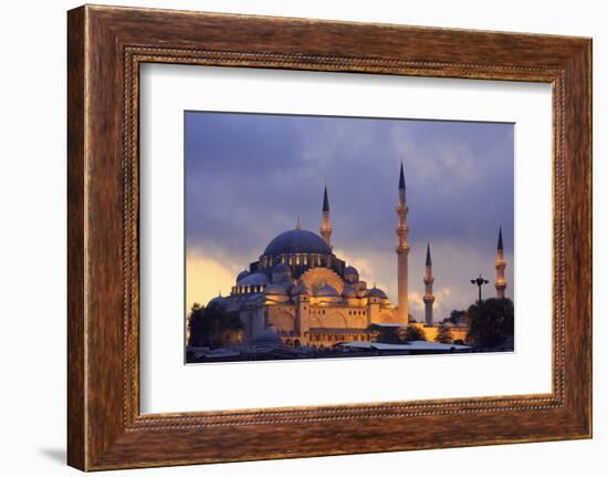 Suleymaniye Mosque, Eminonuand Bazaar District, Istanbul, Turkey, Europe-Richard Cummins-Framed Photographic Print