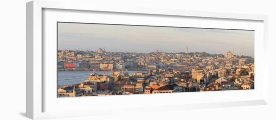 Suleymaniye Mosque, Galata Tower, the Blue Mosque and Hagia Sophia-Tom Norring-Framed Photographic Print