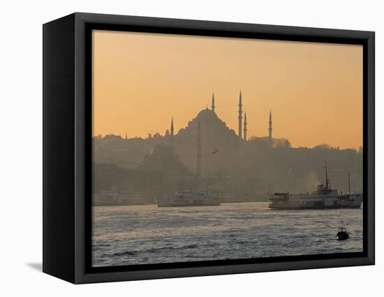 Suleymaniye Mosque, Istanbul, Turkey, Istanbul, Turkey-Jon Arnold-Framed Premier Image Canvas