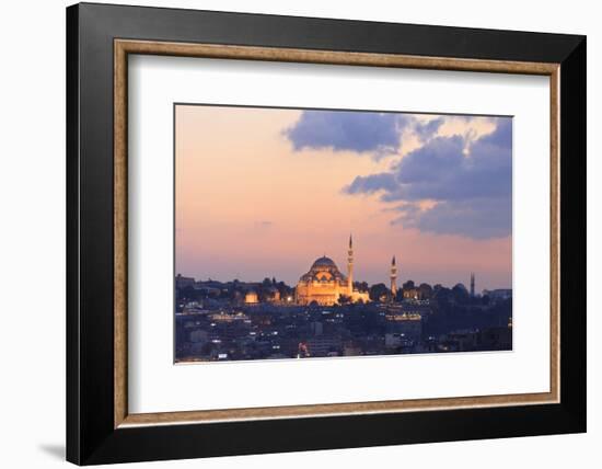 Suleymaniye Mosque. Istanbul. Turkey-Tom Norring-Framed Photographic Print