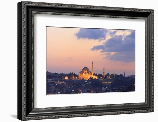 Suleymaniye Mosque. Istanbul. Turkey-Tom Norring-Framed Photographic Print