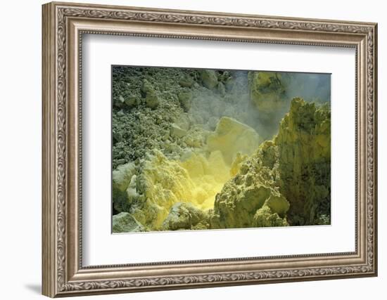 Sulfur in a Volcano Crater, Papua New Guinea, New Britain, Kimbe Bay-Reinhard Dirscherl-Framed Photographic Print