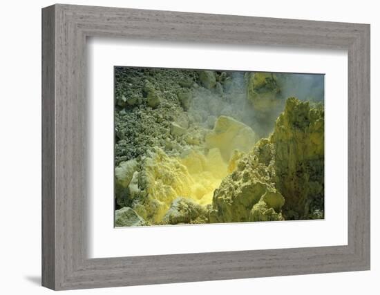 Sulfur in a Volcano Crater, Papua New Guinea, New Britain, Kimbe Bay-Reinhard Dirscherl-Framed Photographic Print