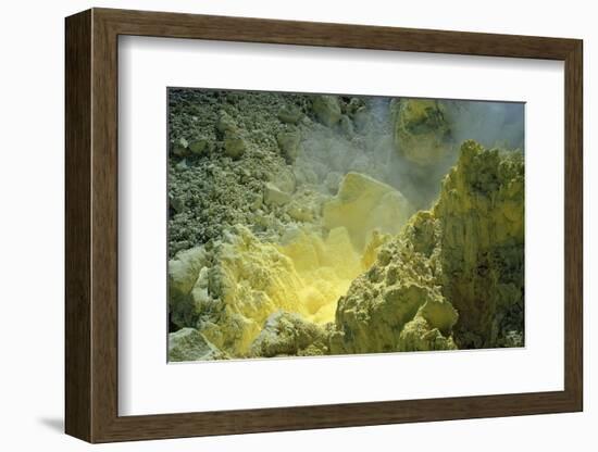 Sulfur in a Volcano Crater, Papua New Guinea, New Britain, Kimbe Bay-Reinhard Dirscherl-Framed Photographic Print