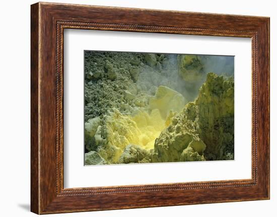 Sulfur in a Volcano Crater, Papua New Guinea, New Britain, Kimbe Bay-Reinhard Dirscherl-Framed Photographic Print