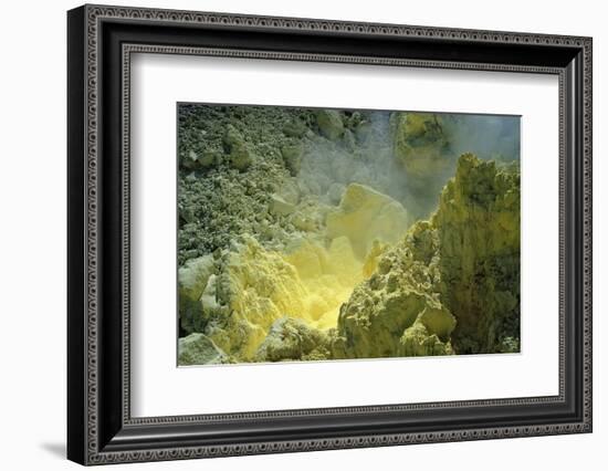 Sulfur in a Volcano Crater, Papua New Guinea, New Britain, Kimbe Bay-Reinhard Dirscherl-Framed Photographic Print