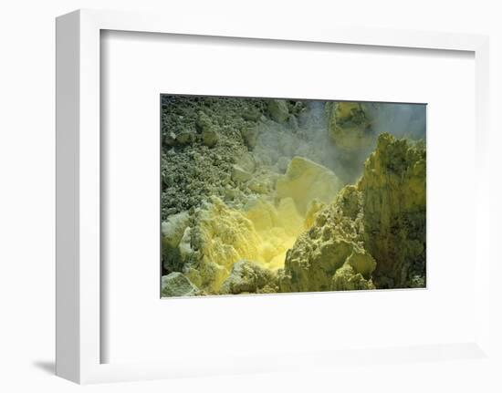 Sulfur in a Volcano Crater, Papua New Guinea, New Britain, Kimbe Bay-Reinhard Dirscherl-Framed Photographic Print