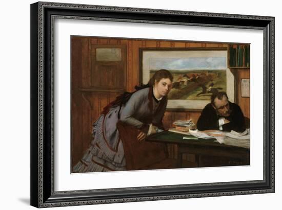 Sulking, c.1870-Edgar Degas-Framed Giclee Print