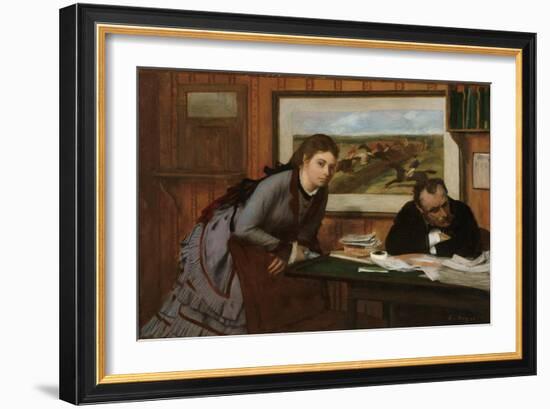 Sulking, c.1870-Edgar Degas-Framed Giclee Print