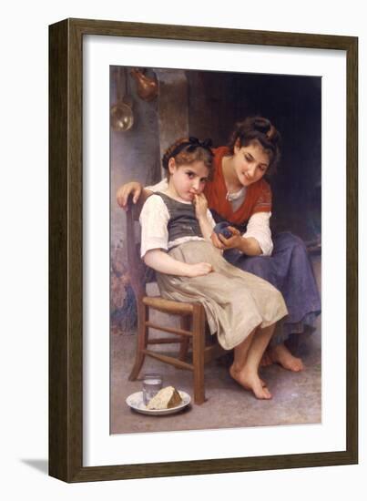 Sulking-William Adolphe Bouguereau-Framed Art Print