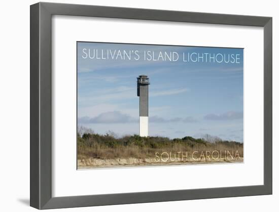 Sullivan's Island, South Carolina - Charleston Light-Lantern Press-Framed Art Print