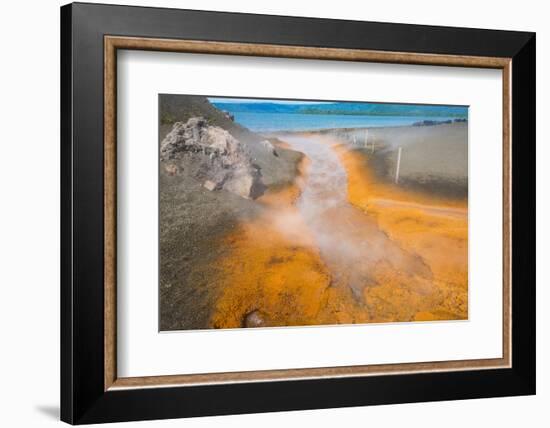 Sulphur river below Volcano Tavurvur, Rabaul, East New Britain, Papua New Guinea, Pacific-Michael Runkel-Framed Photographic Print