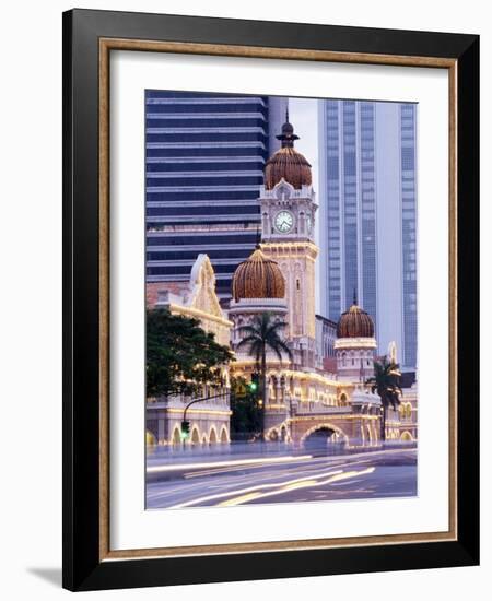 Sultan Abdu Samad Building, Kuala Lumpur Law Court, Illuminated at Night, Kuala Lumpur, Malaysia-Charcrit Boonsom-Framed Photographic Print
