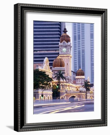 Sultan Abdu Samad Building, Kuala Lumpur Law Court, Illuminated at Night, Kuala Lumpur, Malaysia-Charcrit Boonsom-Framed Photographic Print