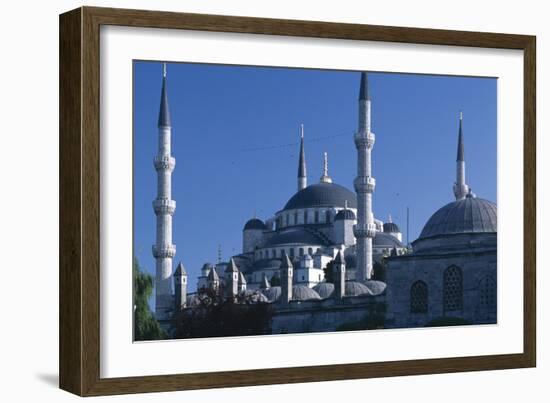 Sultan Ahmed Mosque, Istanbul. Also known as the blue Mosque-Richard Bryant-Framed Photo