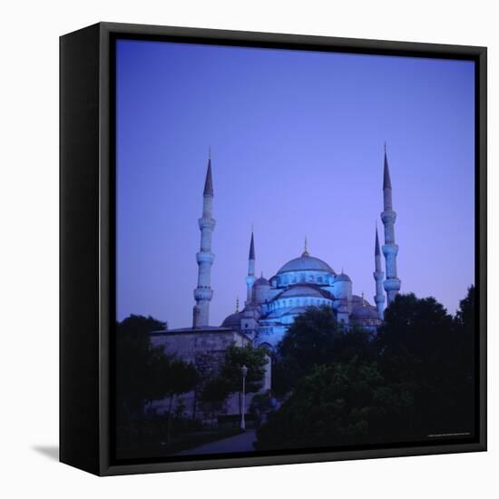 Sultan Ahmet Mosque (Blue Mosque) 1609-1616, Istanbul Turkey, Eurasia-Christopher Rennie-Framed Premier Image Canvas