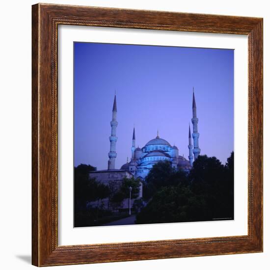 Sultan Ahmet Mosque (Blue Mosque) 1609-1616, Istanbul Turkey, Eurasia-Christopher Rennie-Framed Photographic Print