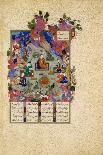 The Feast of Sada. from the Shahnama (Book of King), C. 1525-Sultan Muhammad-Framed Premier Image Canvas