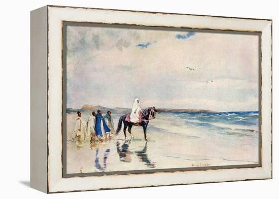 Sultan Mulai Abd-Ul-Aziz on the West Shore of Morocco, Circa 1900-null-Framed Premier Image Canvas