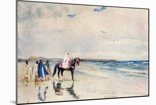 Sultan Mulai Abd-Ul-Aziz on the West Shore of Morocco, Circa 1900-null-Mounted Giclee Print