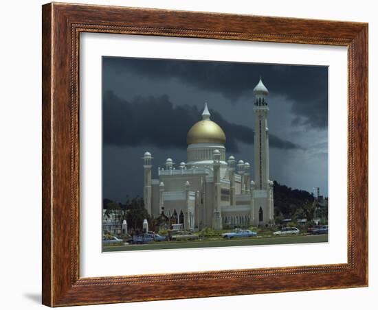 Sultan Omar Ali Saifuddin Mosque, Completed 1958, Bandarseribeg, Brunei, Borneo, Southeast Asia-Ursula Gahwiler-Framed Photographic Print