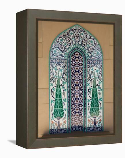 Sultan Quaboos Great Mosque, Muscat, Oman, Middle East-Angelo Cavalli-Framed Premier Image Canvas
