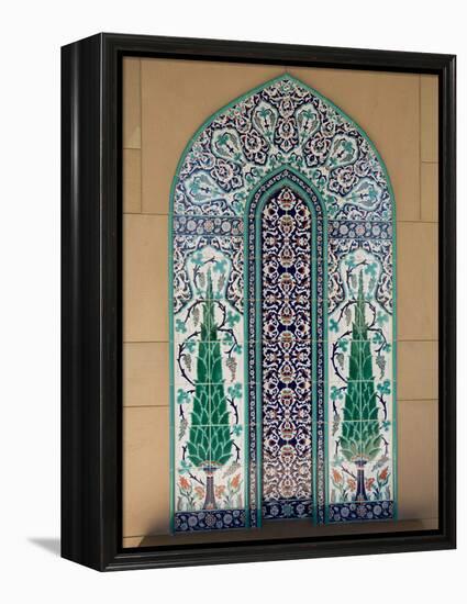 Sultan Quaboos Great Mosque, Muscat, Oman, Middle East-Angelo Cavalli-Framed Premier Image Canvas