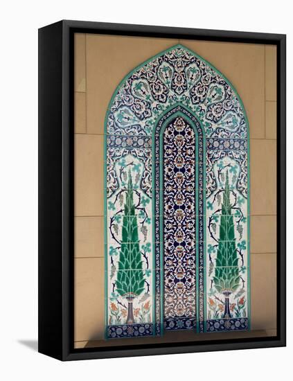 Sultan Quaboos Great Mosque, Muscat, Oman, Middle East-Angelo Cavalli-Framed Premier Image Canvas