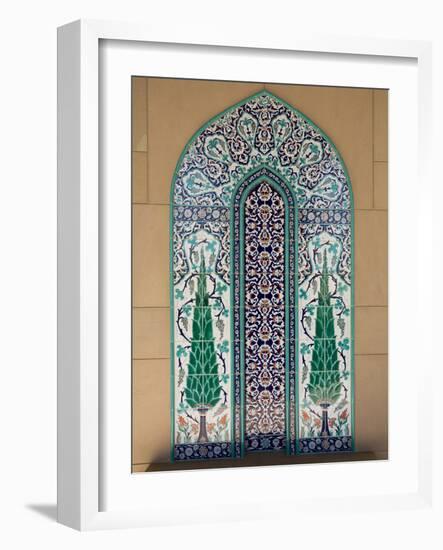 Sultan Quaboos Great Mosque, Muscat, Oman, Middle East-Angelo Cavalli-Framed Photographic Print