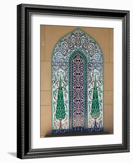 Sultan Quaboos Great Mosque, Muscat, Oman, Middle East-Angelo Cavalli-Framed Photographic Print