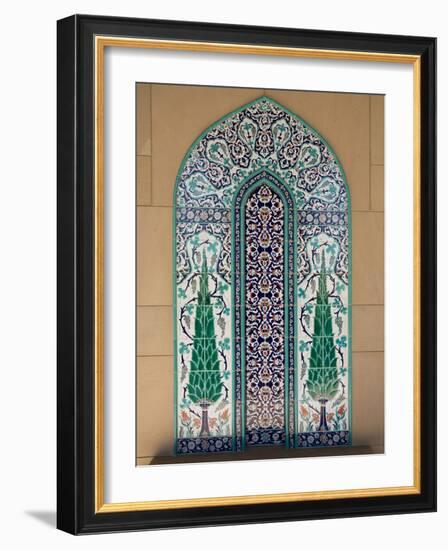 Sultan Quaboos Great Mosque, Muscat, Oman, Middle East-Angelo Cavalli-Framed Photographic Print