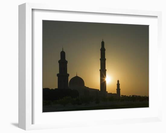 Sultan Quaboos Great Mosque, Muscat, Oman, Middle East-Angelo Cavalli-Framed Photographic Print