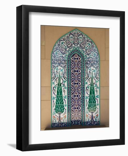 Sultan Quaboos Great Mosque, Muscat, Oman, Middle East-Angelo Cavalli-Framed Premium Photographic Print